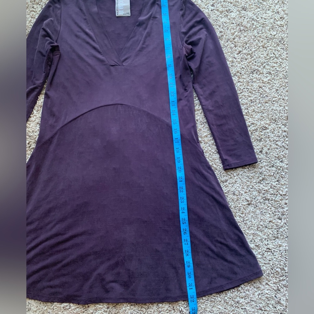 Anthropologie Dolan Left Coast Toute Dress Purple Pockets VNeck  XXSPetite NWOT - Picture 13 of 13